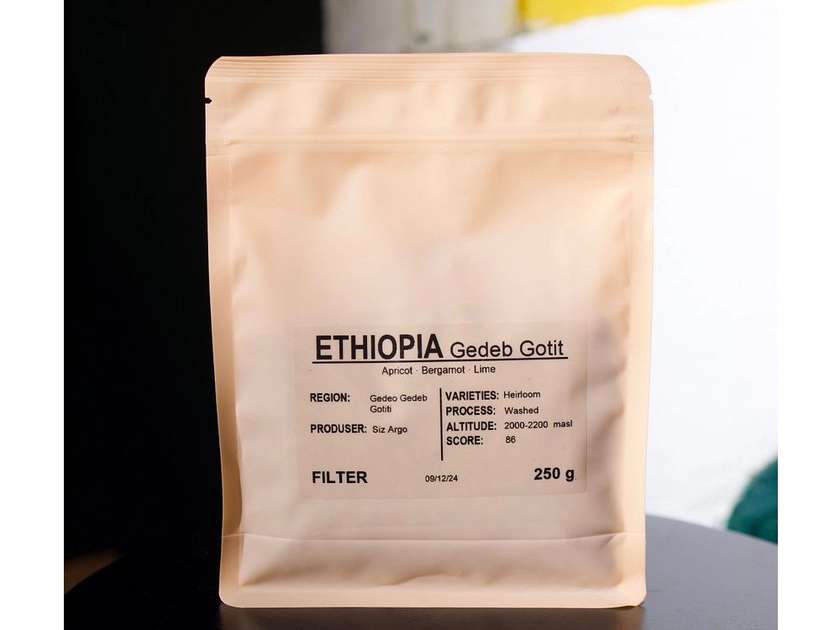 Ethiopia Gedeb Gotit Specialty Coffee Beans Filter 250 g
