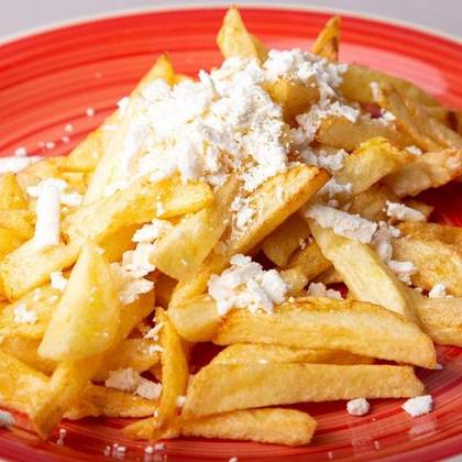French Fries with Cottage Cheese