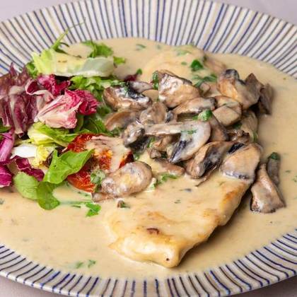 Chicken Escalope with Mushrooms