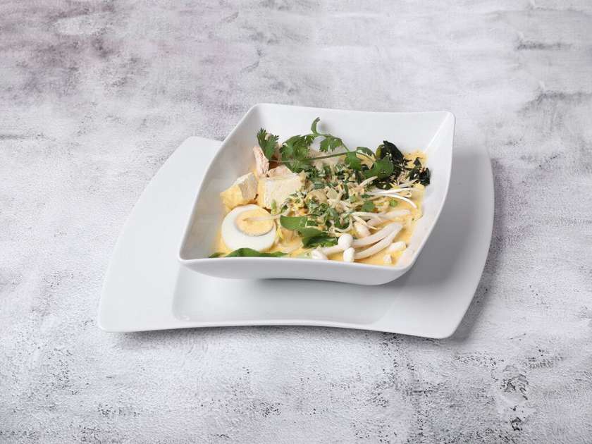 Zupa Ramen Laksa z krewetkami