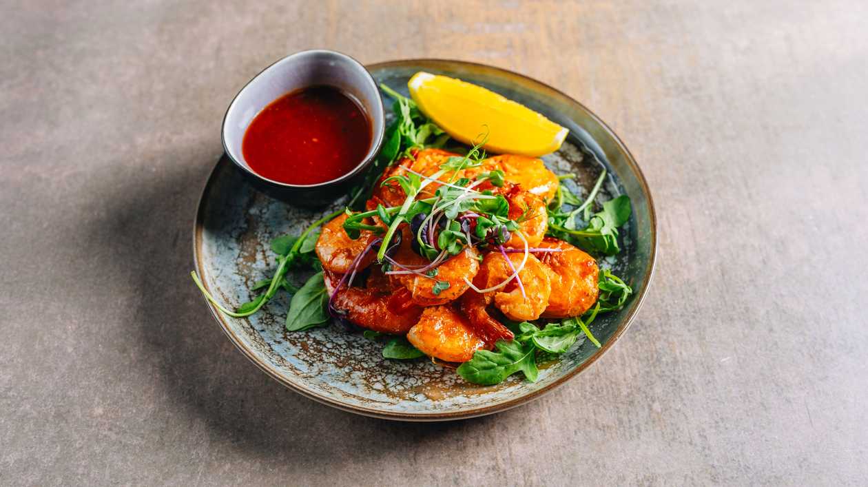 Fried prawns