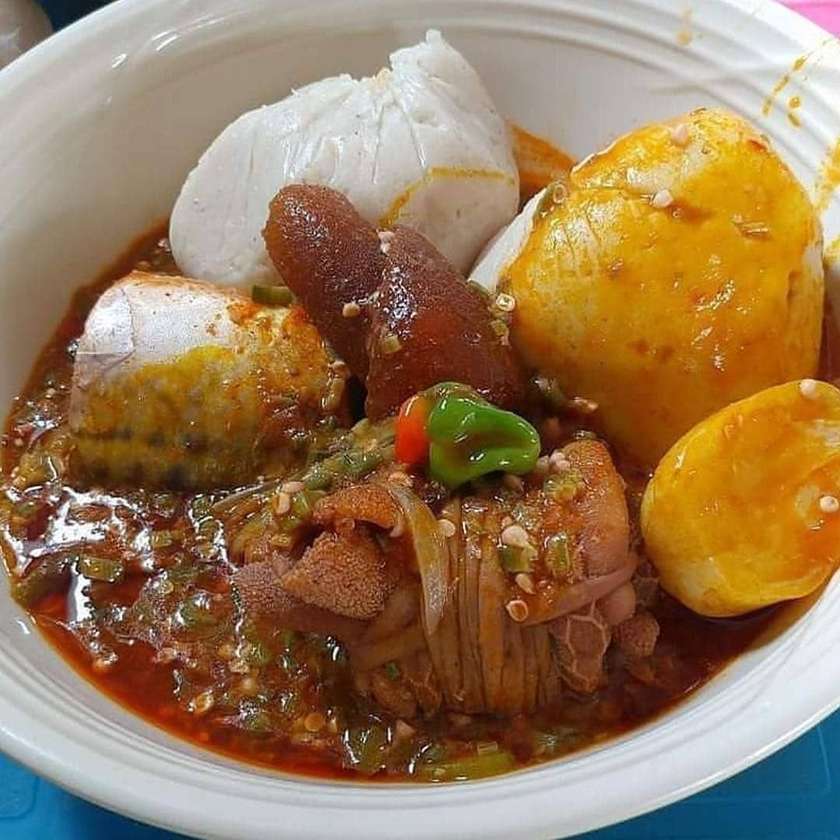 Banku and Okro Stew with Okro Stew