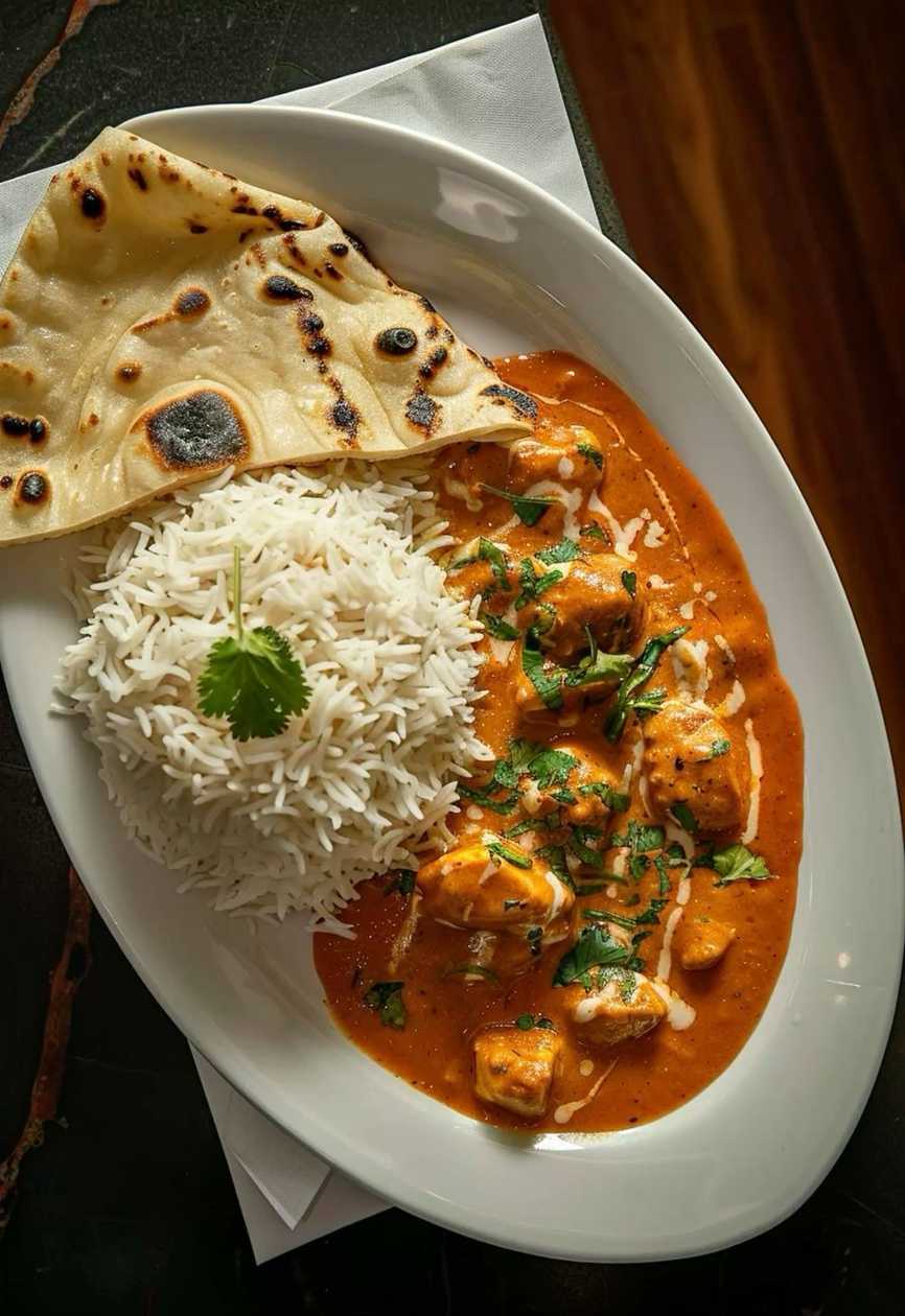 Butter Chicken set Express( Butter Chicken-Rice and Naan)