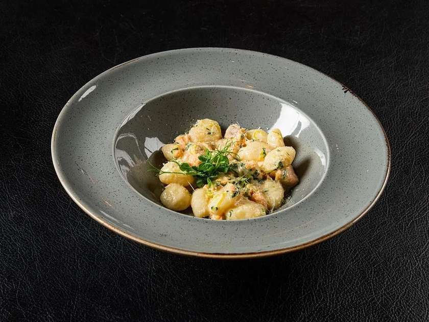 Gnocchi with salmon