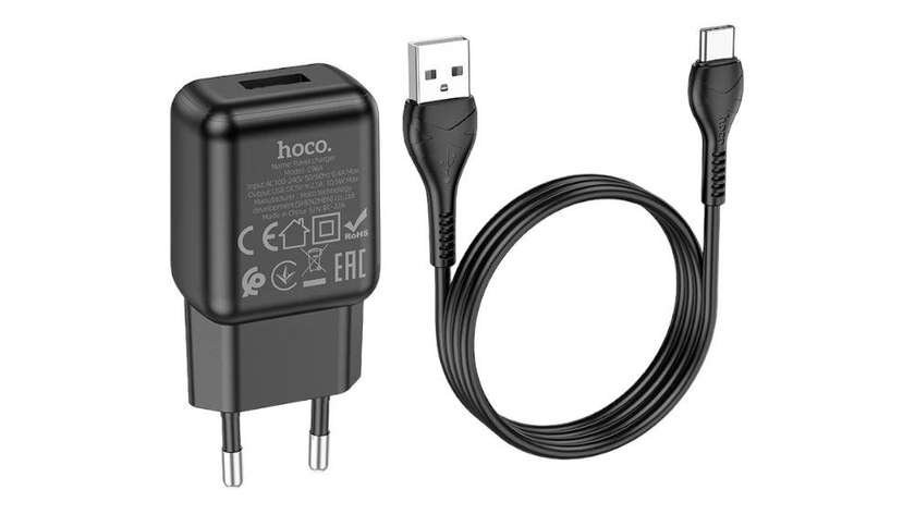 Hoco C106a 10,5w Type-c Adaptor (dəst)