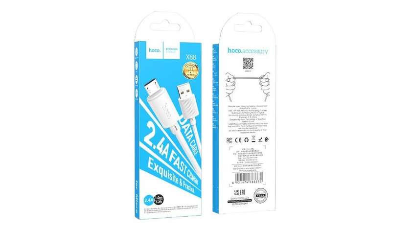 Hoco X88 Usb To Micro 2,4a Qara