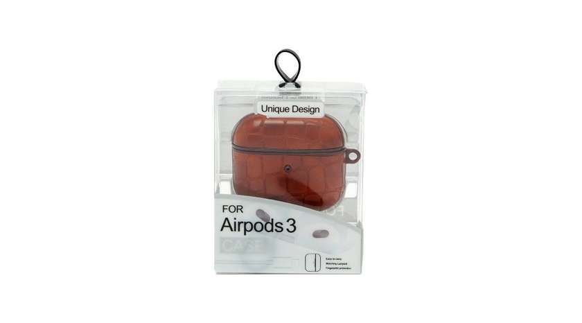 For Airpods 3 Case (Qəhvəyi̇ Unique Design)