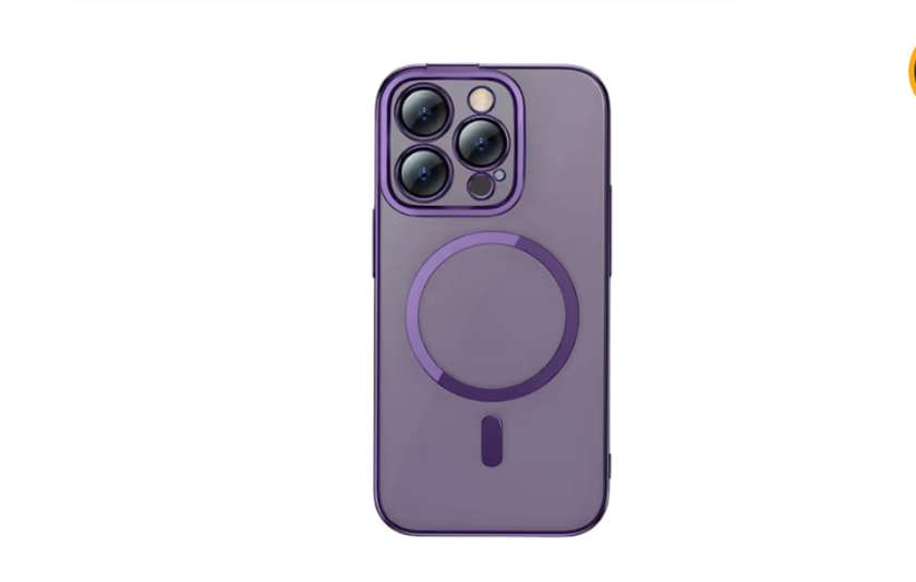 İphone 14 Pro Magnetic Case 381 Bənövşəyi Qapaq