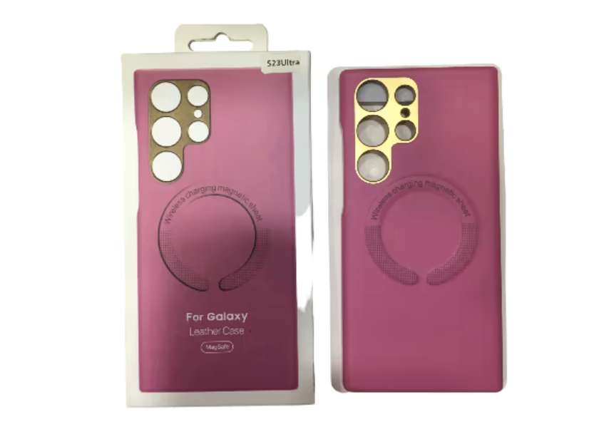Samsung S23 Ultra Magsafe Case 377 Çəhrayi Qapaq