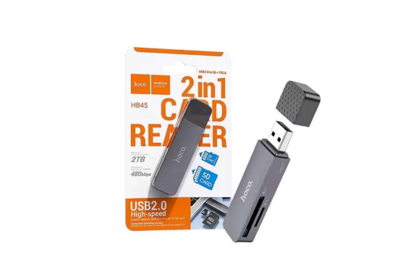 HOCO HB45 USB2 2 in 1 (Kart Oxuyucusu)