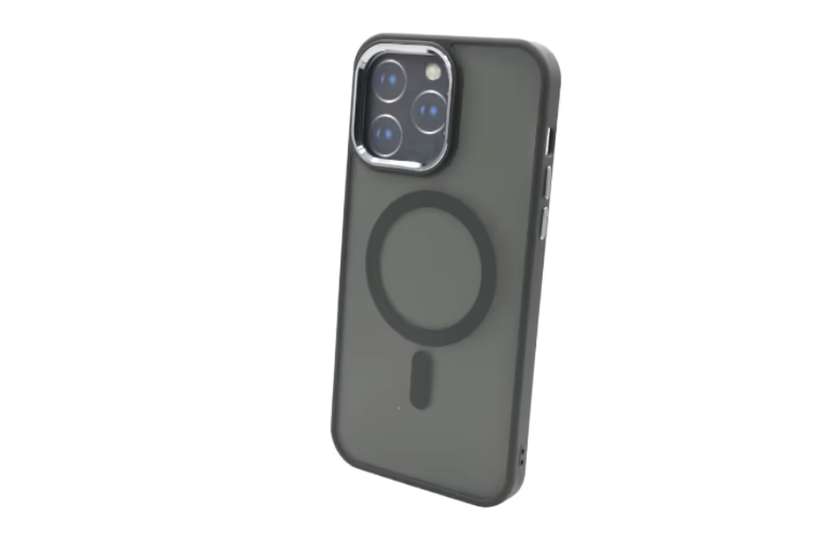 İphone 14 Pro Max Magnetic Case 381 Açiq Qara Qapaq
