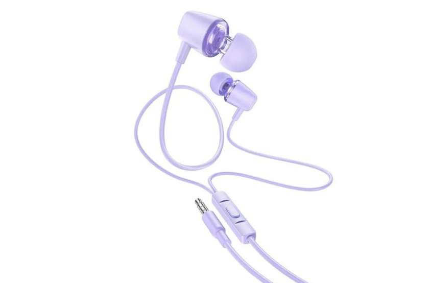 Hoco M107 Bənövşəyi̇ (Simli Telefon Qulaqlıqı)