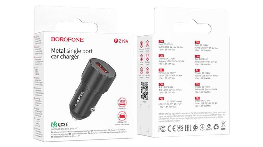 Borofone Bz19a 1 Port Avto Başliq 18w