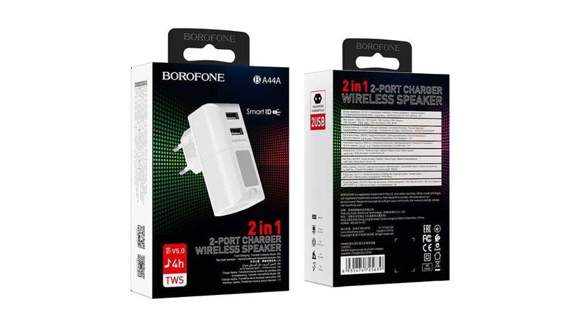 Borofone BA44A (2 usb+blutuz kalonka,adaptor)