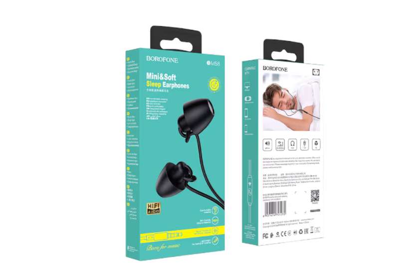 Borofone M58 Qara (Simli Telefon Qulaqlıqı)