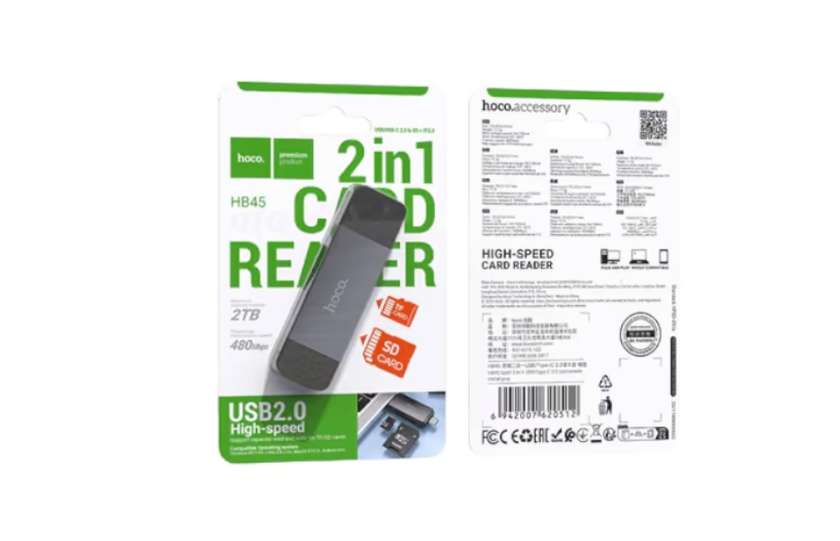 HOCO HB45 USB 2 2 in 1 USB/Type C (Kart Oxuyucusu)