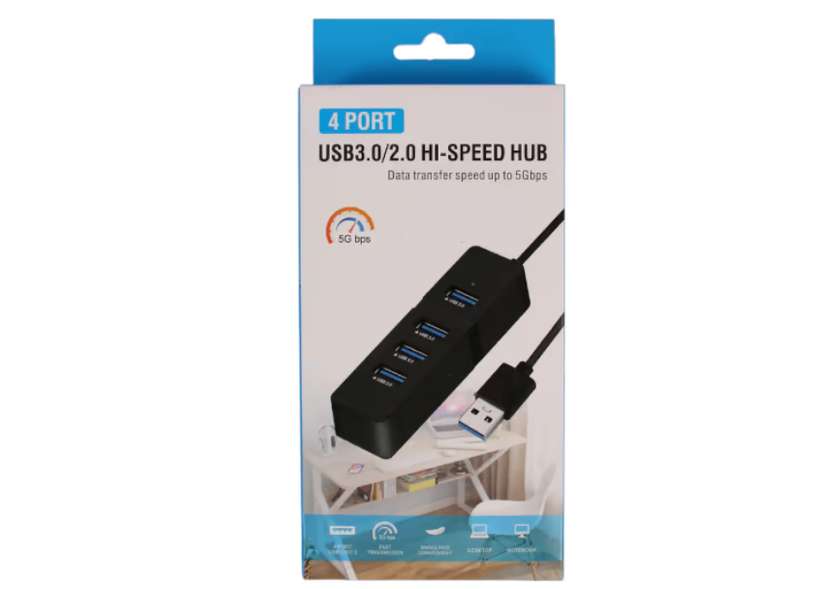 Usb 3.0/2.0 Hi-speed Hub 50 Bps (4 Port Hub)