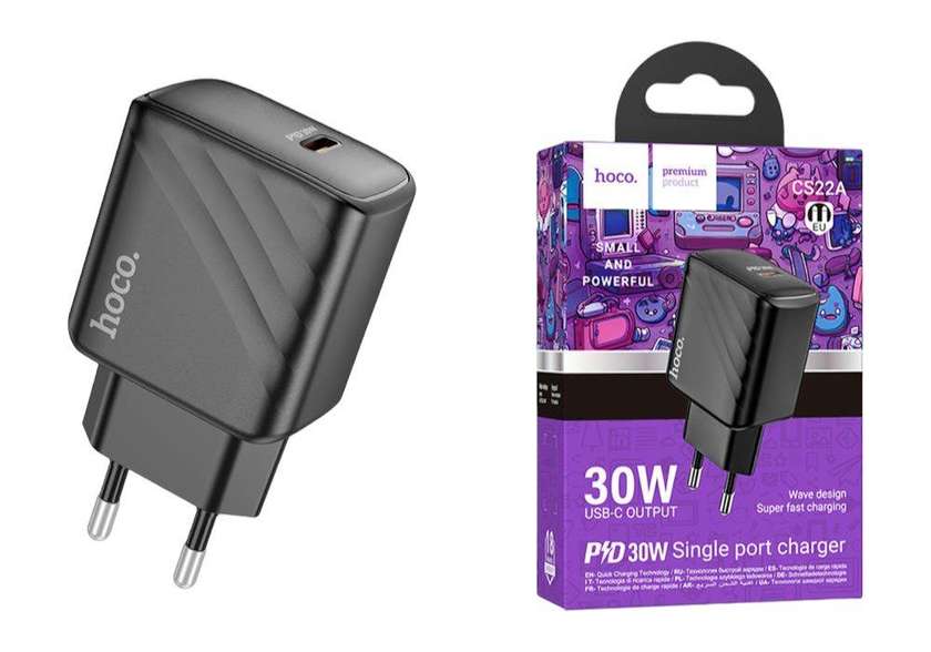 Hoco Cs22a Pd 30w Tək Port Adaptor (Başlıq)