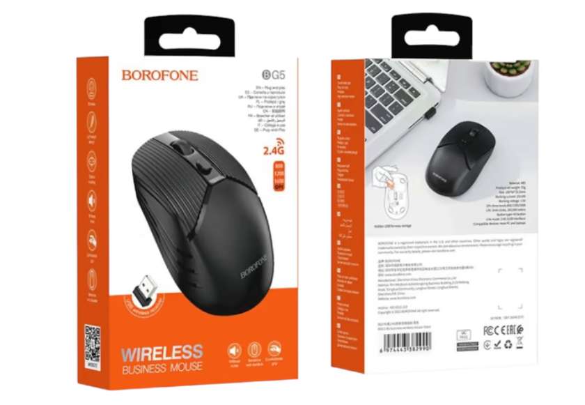 Borofone Bg5 Si̇msi̇z Si̇çan (Qara)