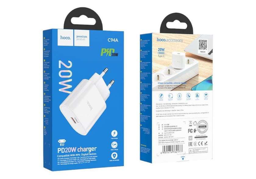 Hoco C94a Pd20w Type C To Lighting (Dəst)