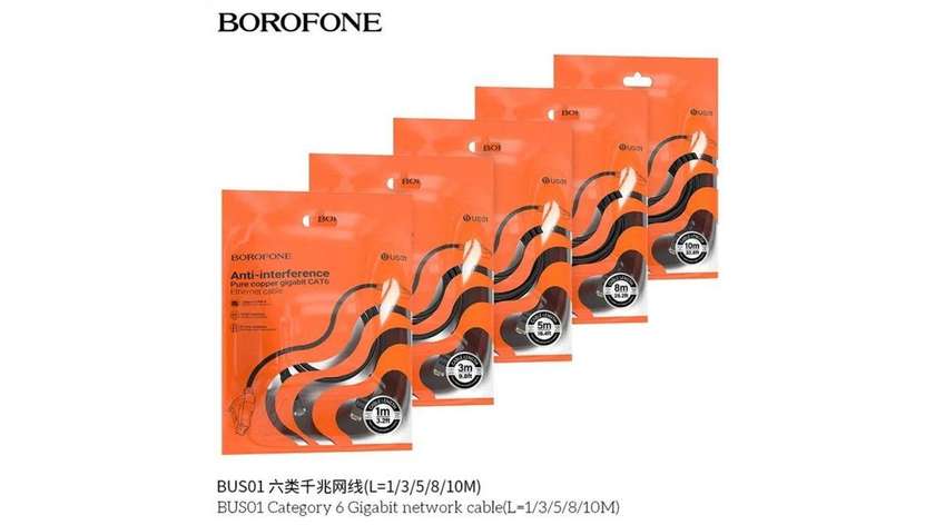 Borofone Bus 01 Cat6-3 M (Lan Kabel)