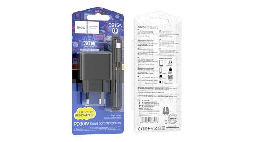 Hoco Cs15a Pd 30w Type C (Dəst Adaptor)