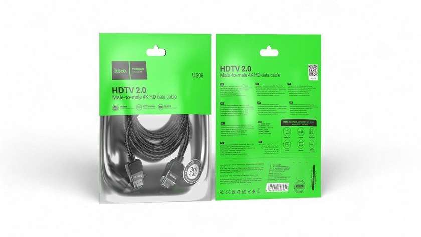 Hoco US09 HDMI Kabel 4K HD 3m