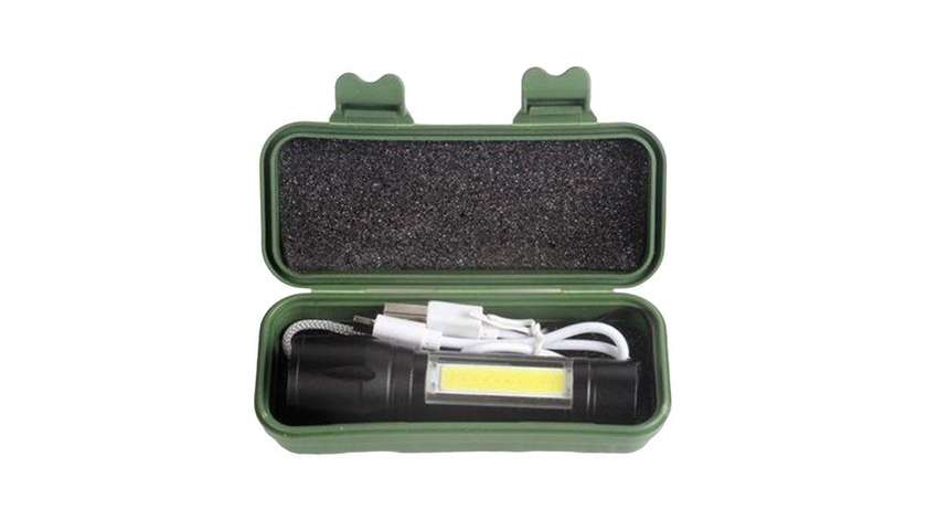 Portable Rechargeable Zoom Led Flashlight Fanar