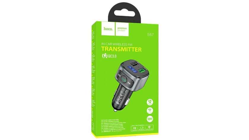 Hoco FM E67 Fighter 18W (2 USB)