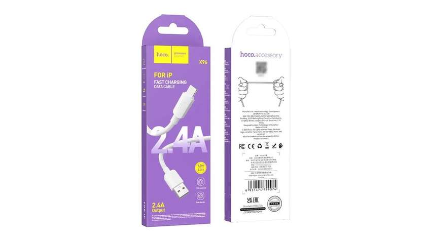 Hoco X96 Usb To Lightining Kabel Ağ