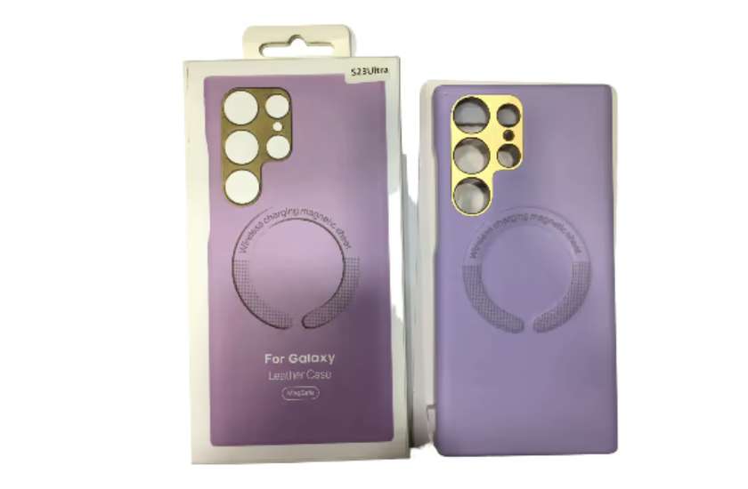 Samsung S23 Ultra Magsafe Case 377 Açiq Çəhrayi Qapaq