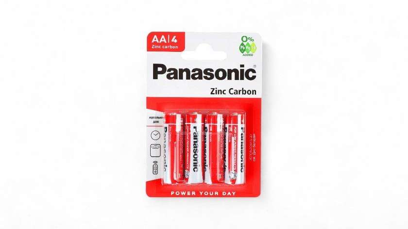 Panasonic Zinc Carbon 1.5V AA-R6 4 Batareya