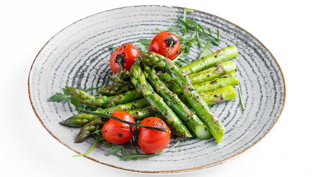 Grilled asparagus
