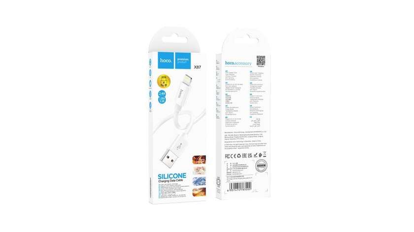 Hoco X87 Usb to Lighting 2,4 (Ağ)