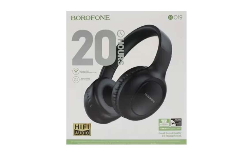 Borofone B019 Simsiz Qara (Böyük Qulaqlıq)