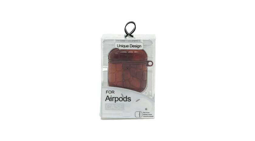 For Airpods 2 Case (Timsah Qəhvəyi Unique Design)