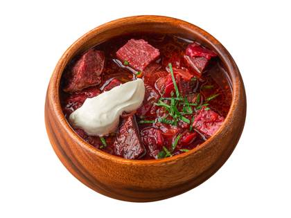 Борщ з грінками