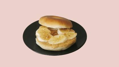 Organic Peanut Butter & Banana Bagel