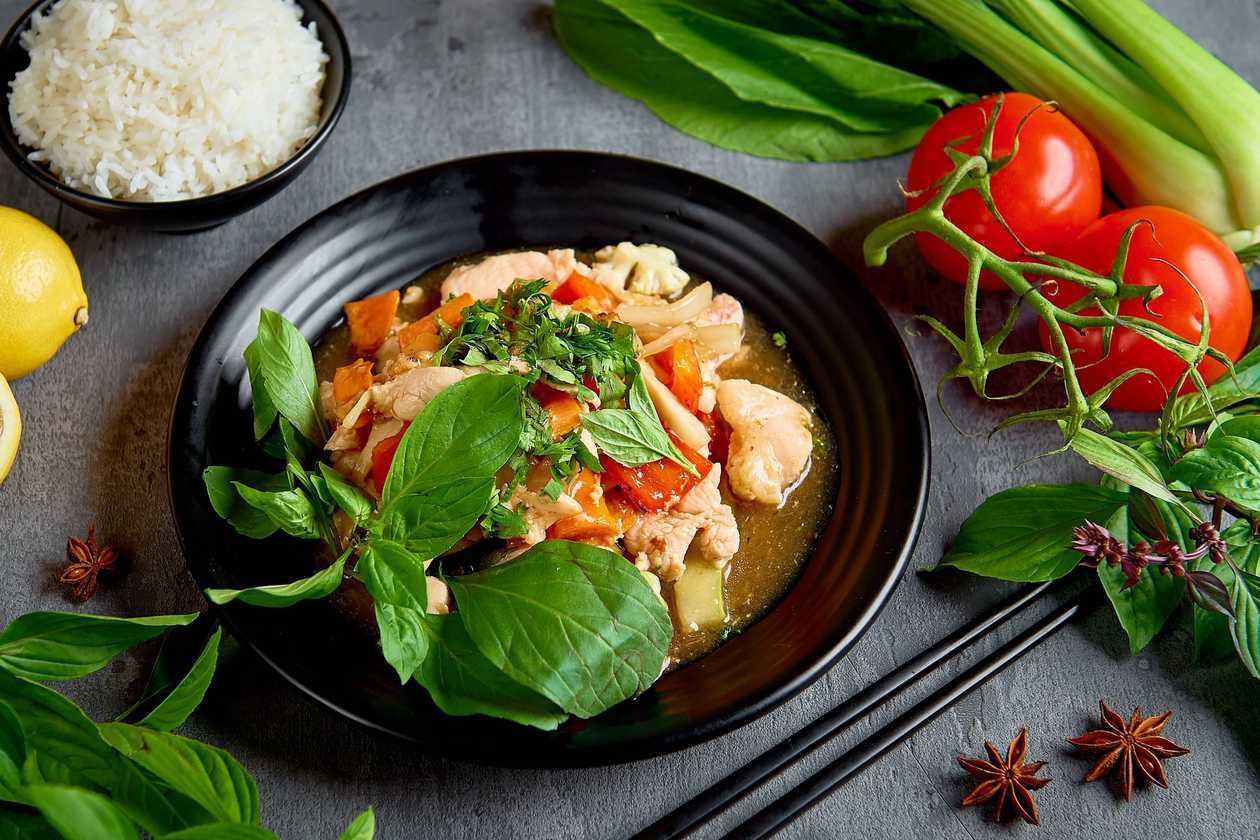 Danie Bazylia z Ryżem