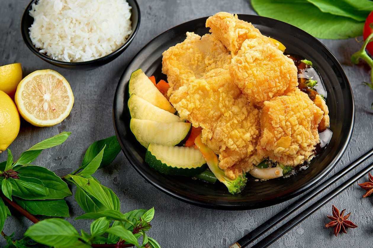 Ryba w Sosie Azjatyckim z Ryżem