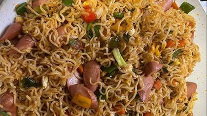 Assorted Indomie with Fried Chicken