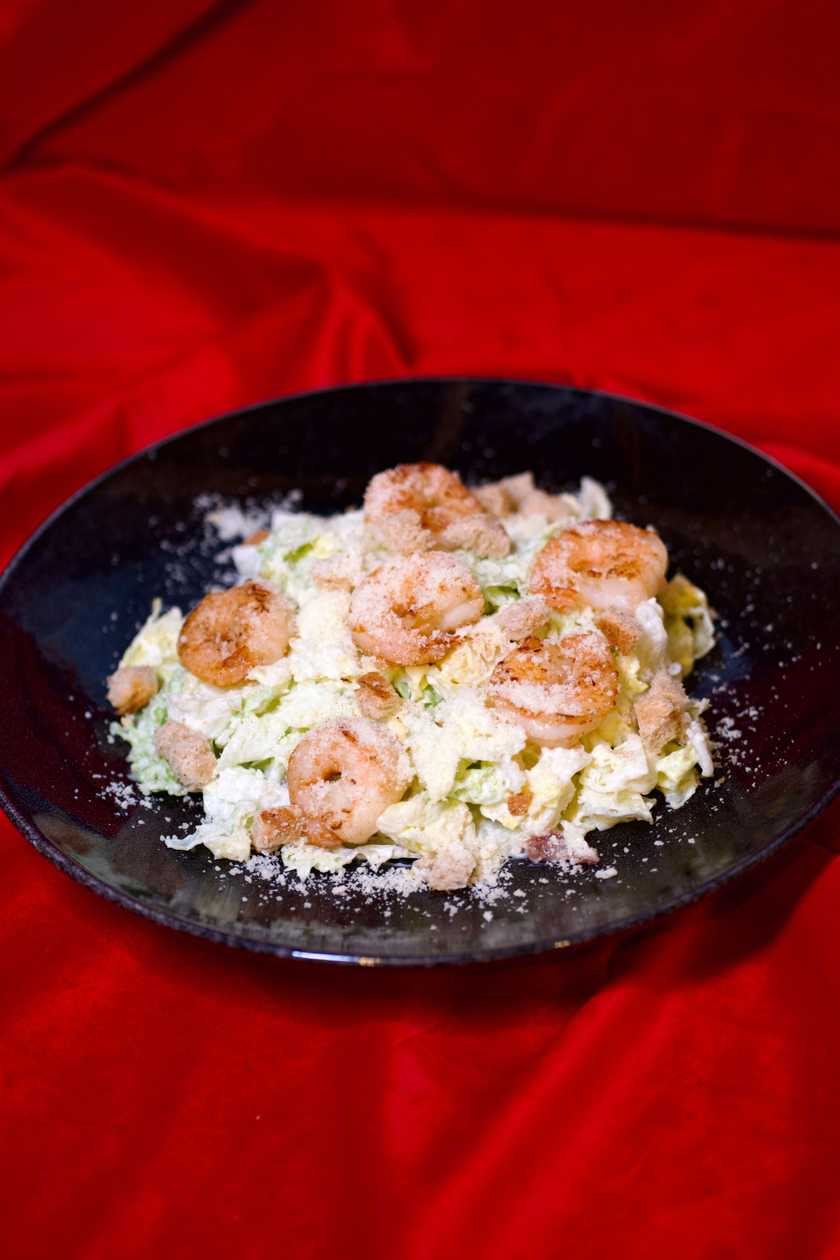 Caesar Salad with Shrimp