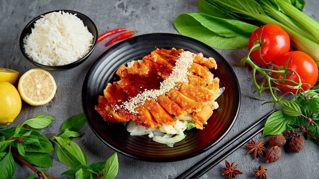 Danie Teriyaki z Ryżem