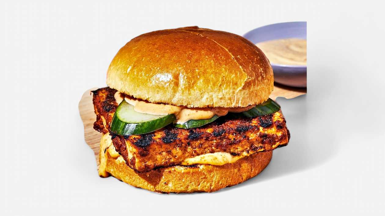 Tofu Burger with Fries