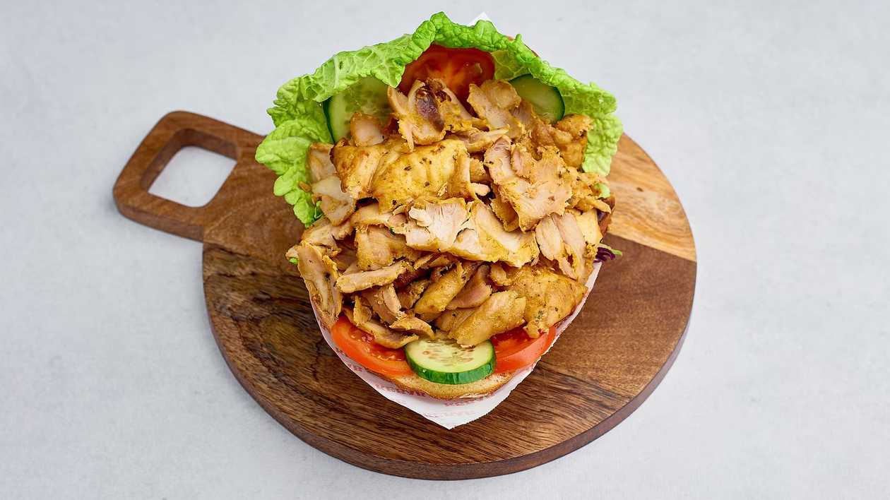 Kebab z Kurczaka na Grubym Cieście