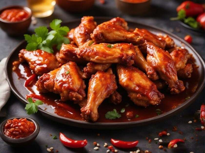 Barbekyu Sousunda Qanadlar (6 ədəd)