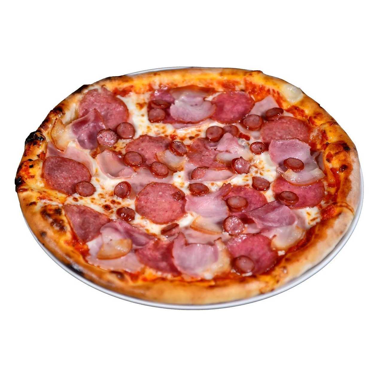 Pizza with 4 types of meat