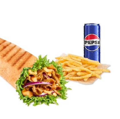 Zahir Rollo Special, frytki, Pepsi 0,33l