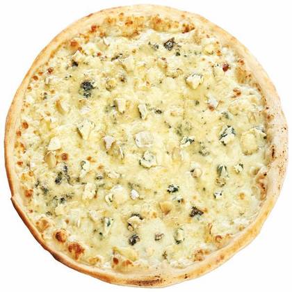 Pizza with 4 types of cheese