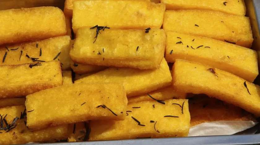 Fried polenta